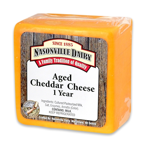 Aged Cheddar Cheese 1 Year | Nasonville Dairy - Part 1