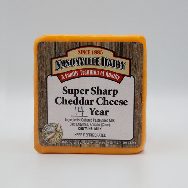 Super Super Sharp Cheddar Cheese Aged 14 Years